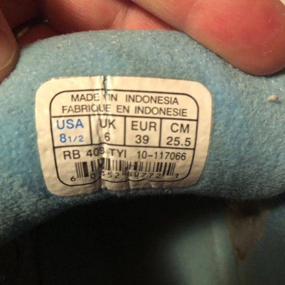 Reebok RBK G Unit G6 G-6 50 cent White Grey Baby Blue RB 409 TYI Size 8.5 - Picture 12 of 13